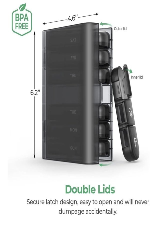 DKWIN Multipurpose Home and Travel Weekly Medicine Box | Moisture-Proof Lids | Medicine pills Tablet pills organizer & storage box - Image 5